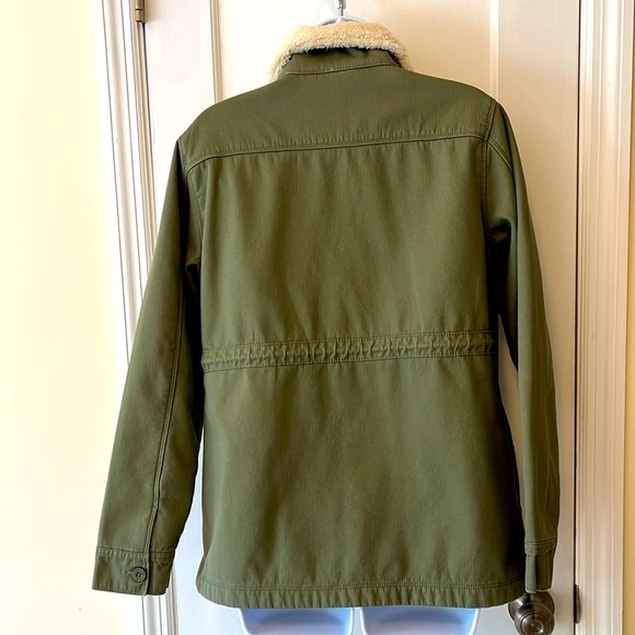 Hangten Cotton Fleece Jacket Women’s Small Green Pockets Streetwear Norm Hiking - Picture 10 of 17